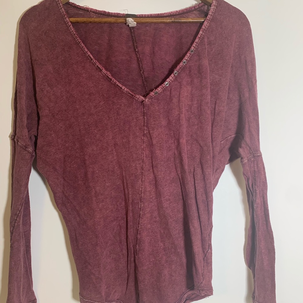 Free The People Purple Long Sleeve ~